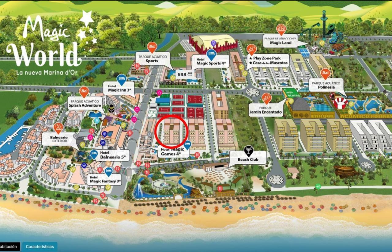 Apartamento Primera Linea - Magic World Marina D'Or Oropesa del Mar Buitenkant foto
